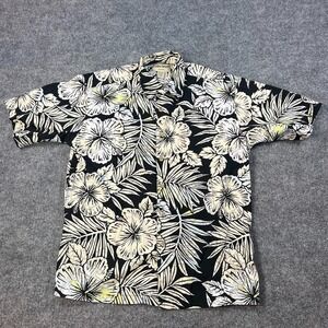 Cooke Street Mens Small Hawaiian Shirt Rayon Floral Aloha Vintage 90s USA Made
